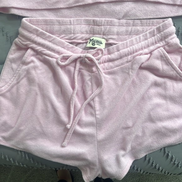 Show Me Your Mumu Set. Terry cloth. Size small. Pink. Small stain - Picture 2 of 6